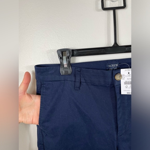 JCrew High-Rise Girlfriend Chino Pant Navy Blue Cotton Career Work Size 8 NWT - Picture 8 of 14